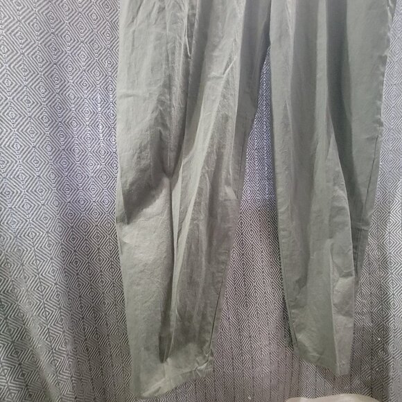 Cherokee Vintage HighWaisted Navy Green Pleated Trousers With Belt Size 14 - Picture 7 of 13